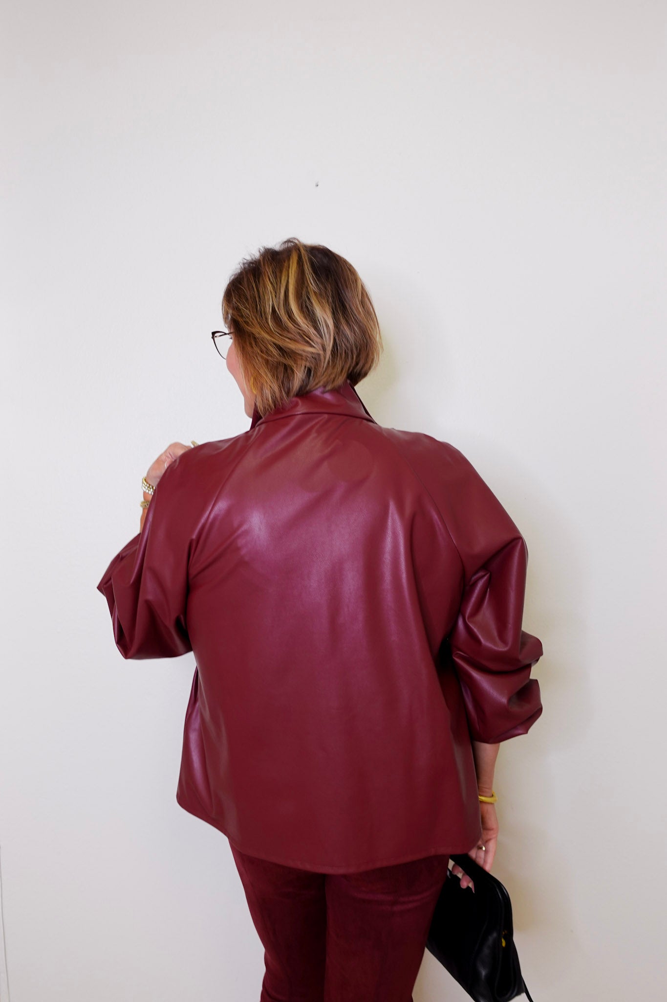 Leather Blazer W/ Zipper