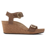 SOLEY LEATHER BUCKLE WEDGE