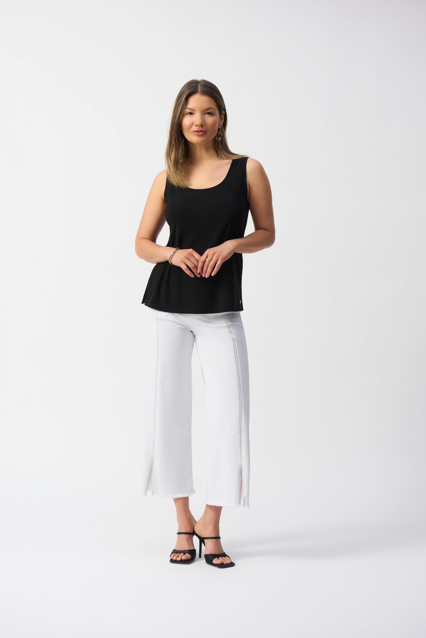 SCOOP NECK SLEEVELESS PULLOVER CAMI