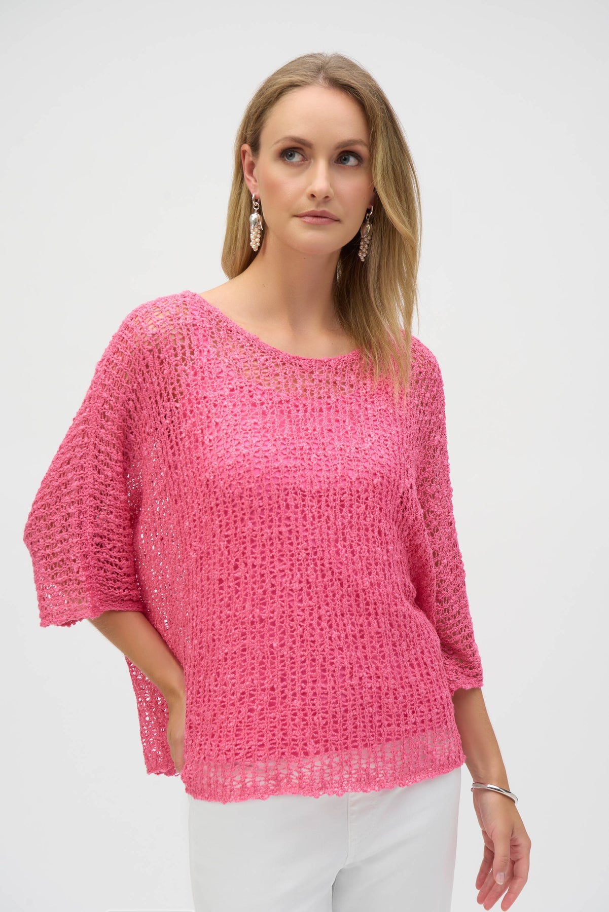 OPEN KNIT SWEATER & CAMI SET