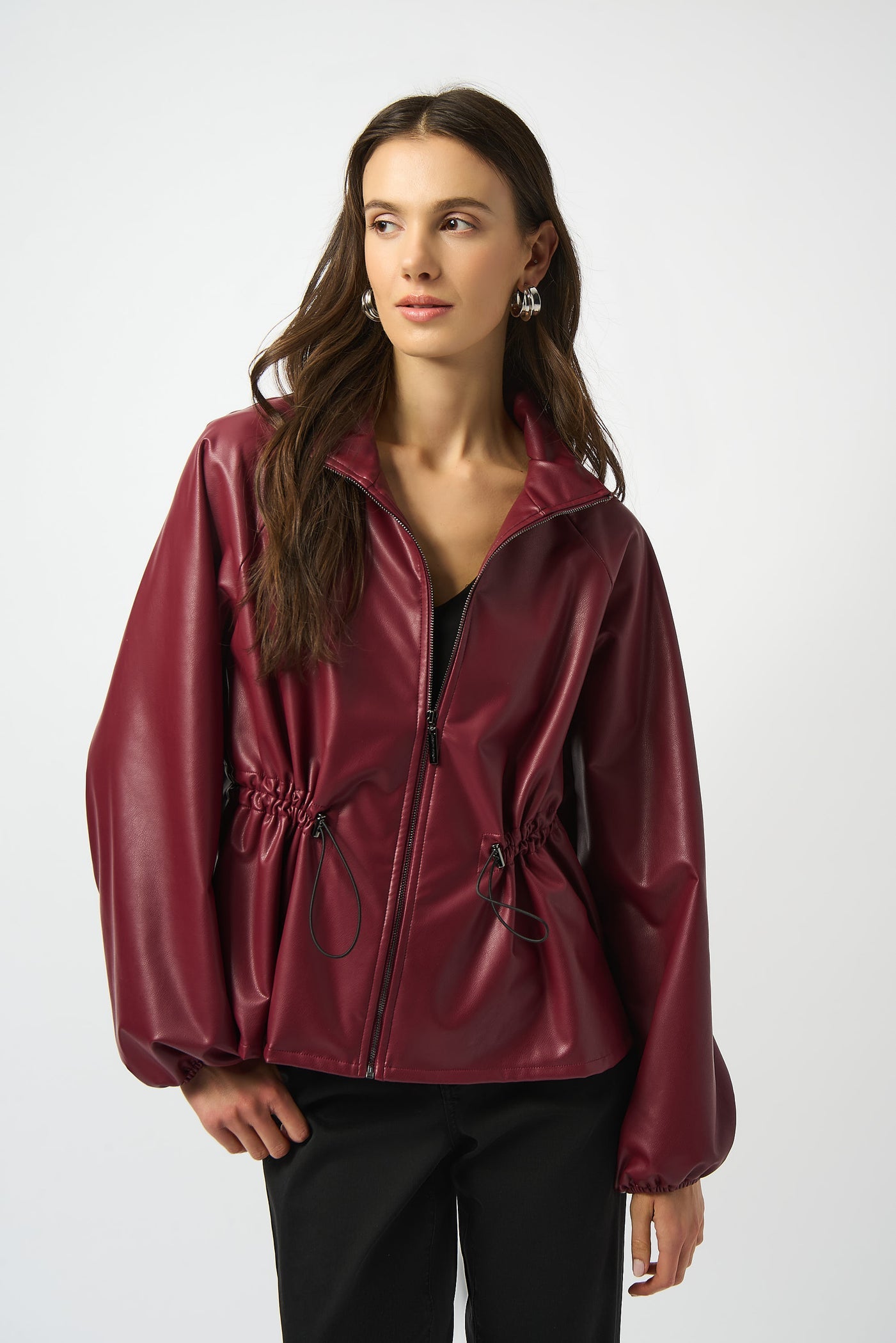 Leather Blazer W/ Zipper