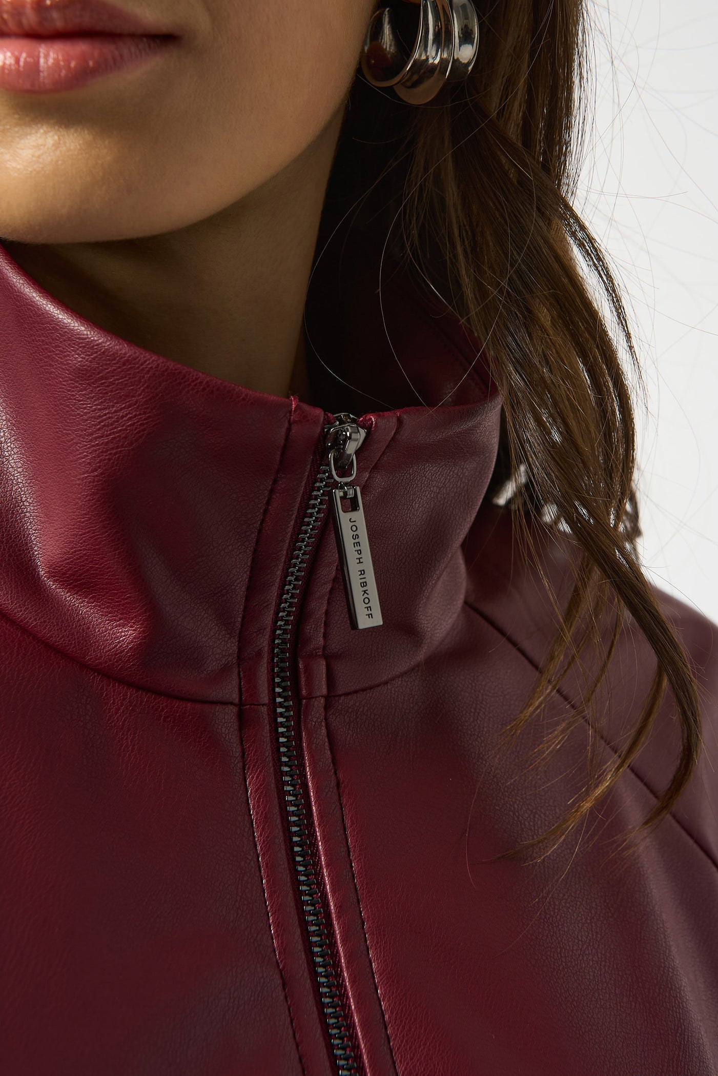 Leather Blazer W/ Zipper