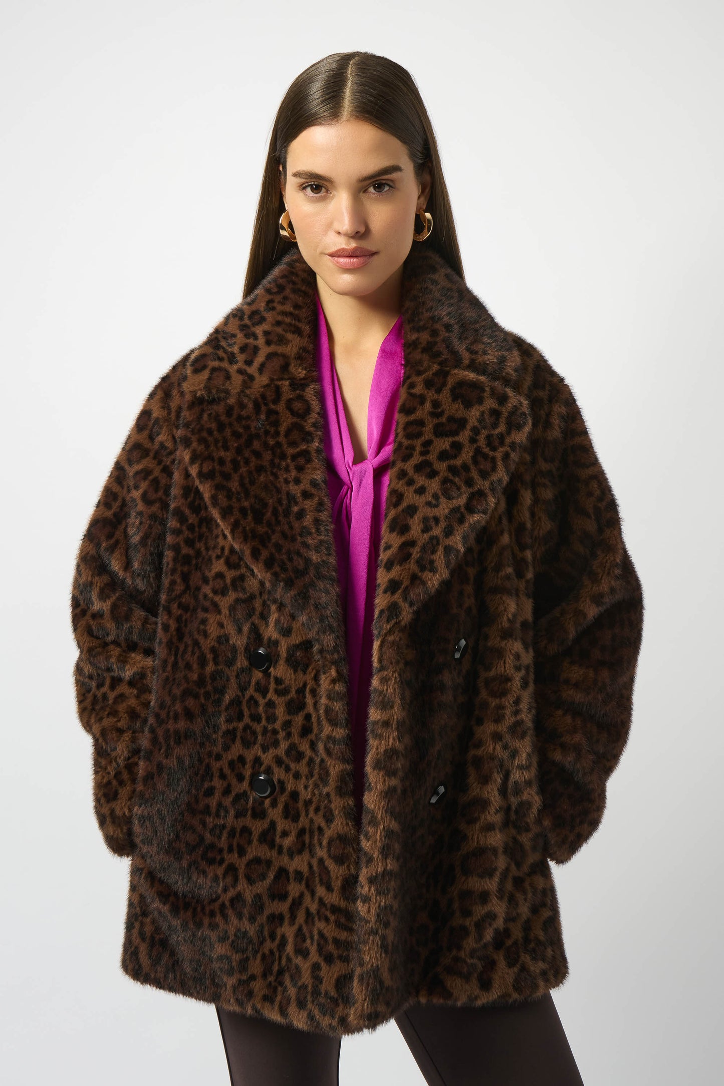Leopard Faux Fur Coat