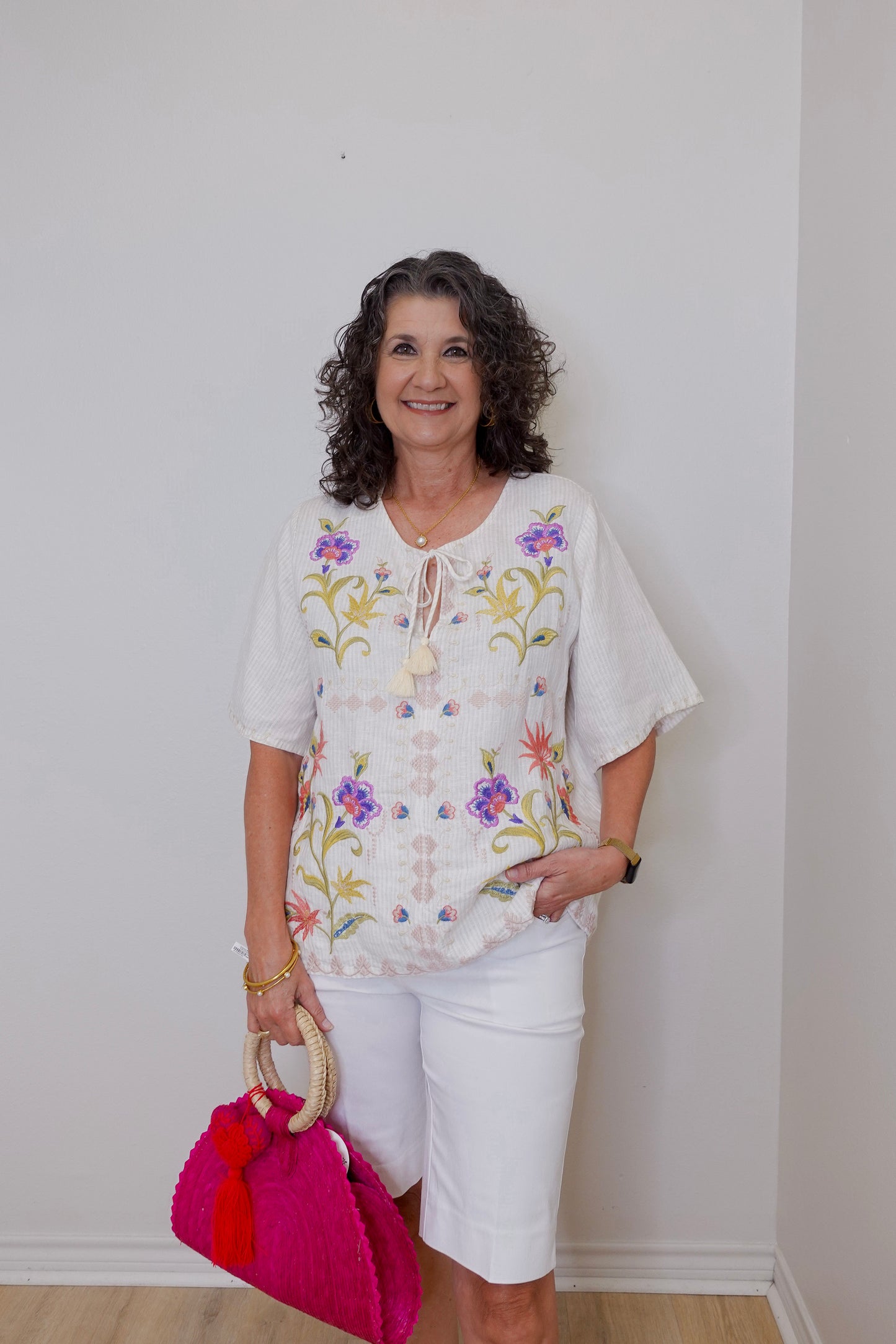Ruffle Sleeve Field Blouse