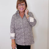 Journey L/S Leopard Blouse
