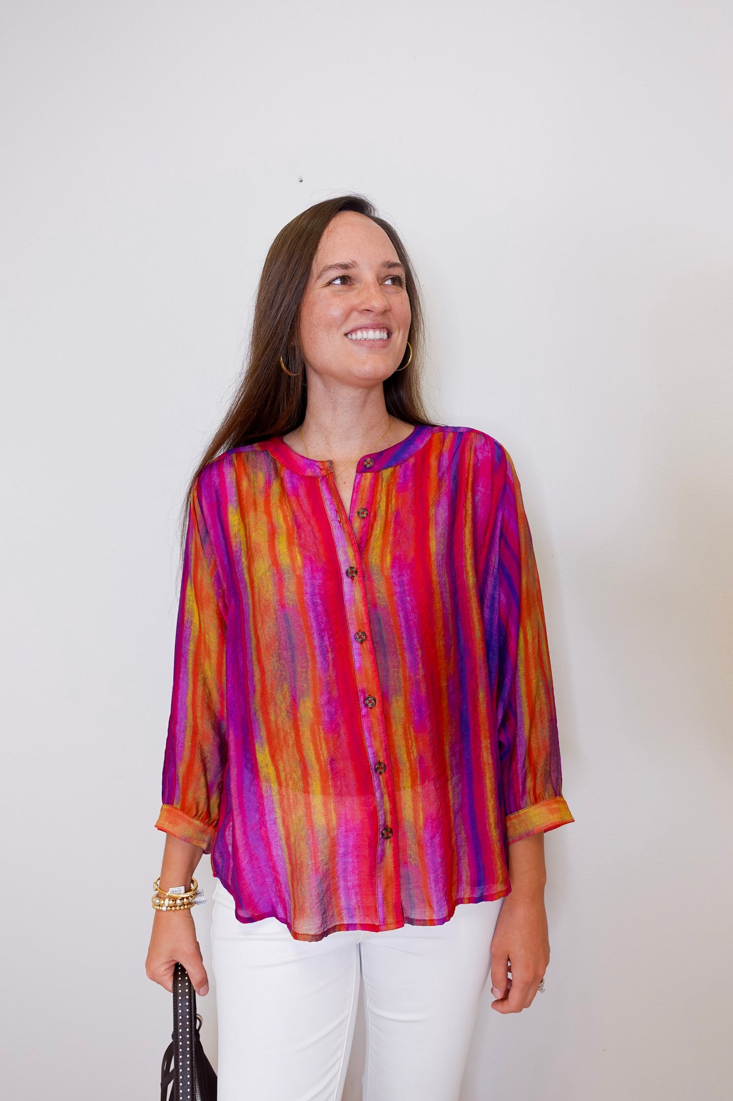Flowy Dolman Sleeve Blouse