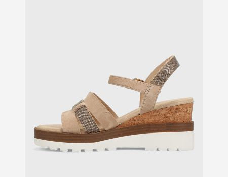 Caitlin Chain Nude Sandal