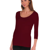 Seamless 3/4 Sleeve Solid Tee