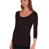 Seamless 3/4 Sleeve Solid Tee