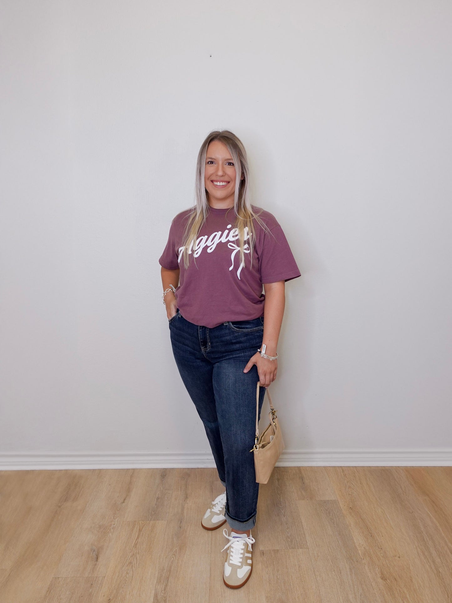 Script & Bows Aggie Tee