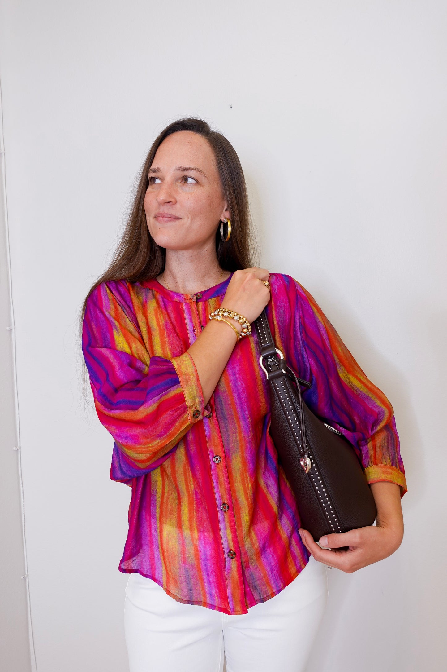 Flowy Dolman Sleeve Blouse