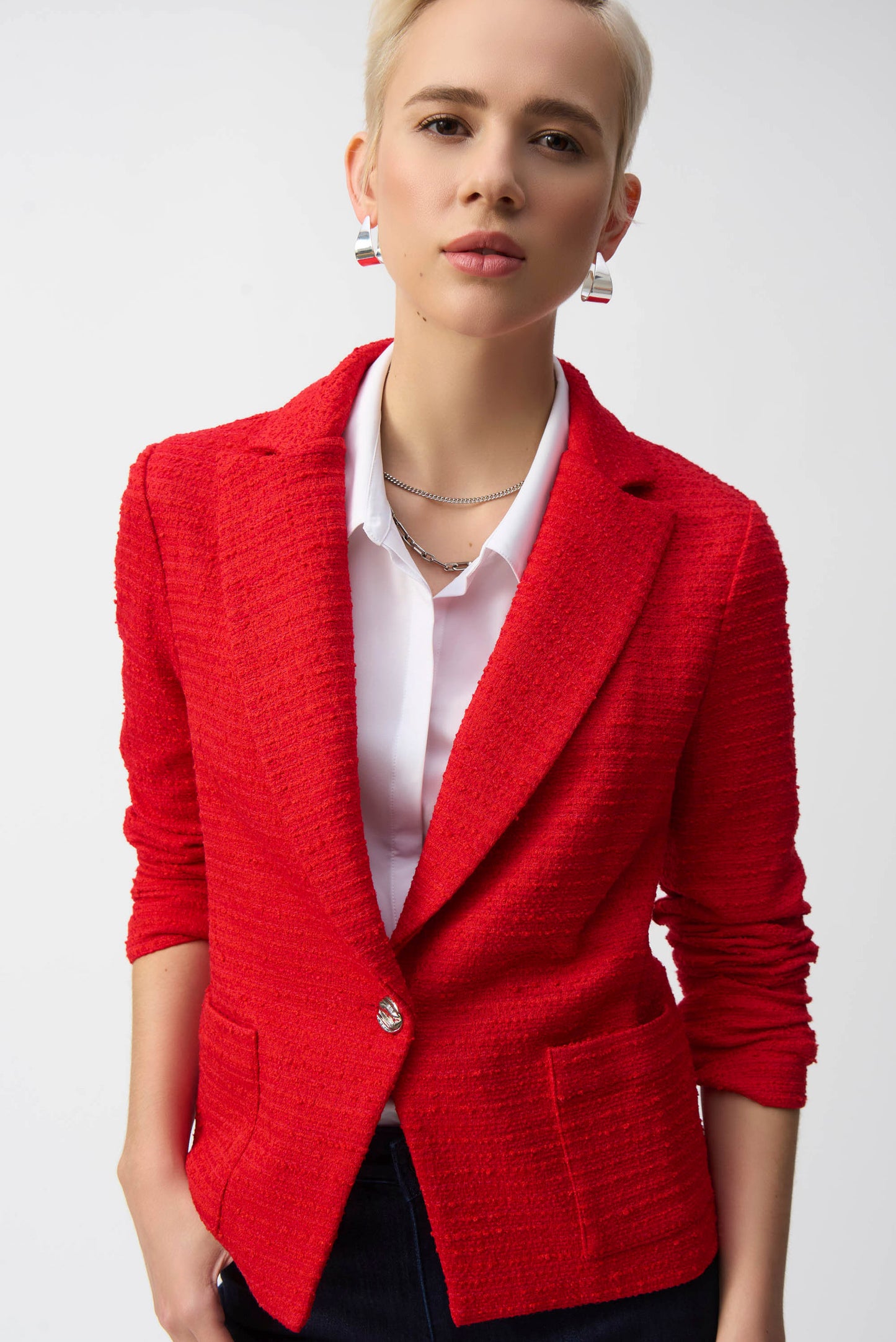 BOUCLE FITTED BLAZER