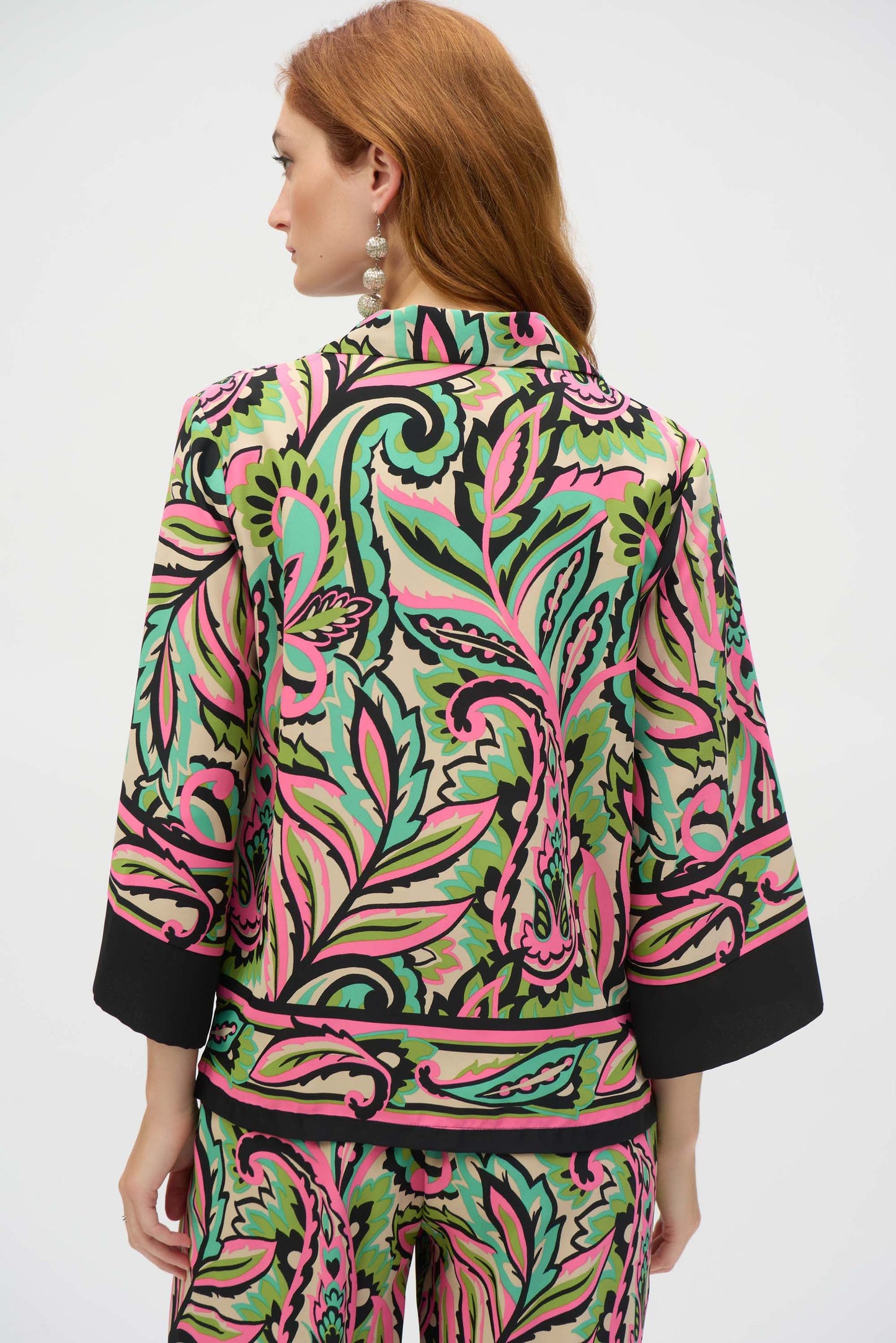 Floral V-Neck Buttoned Top