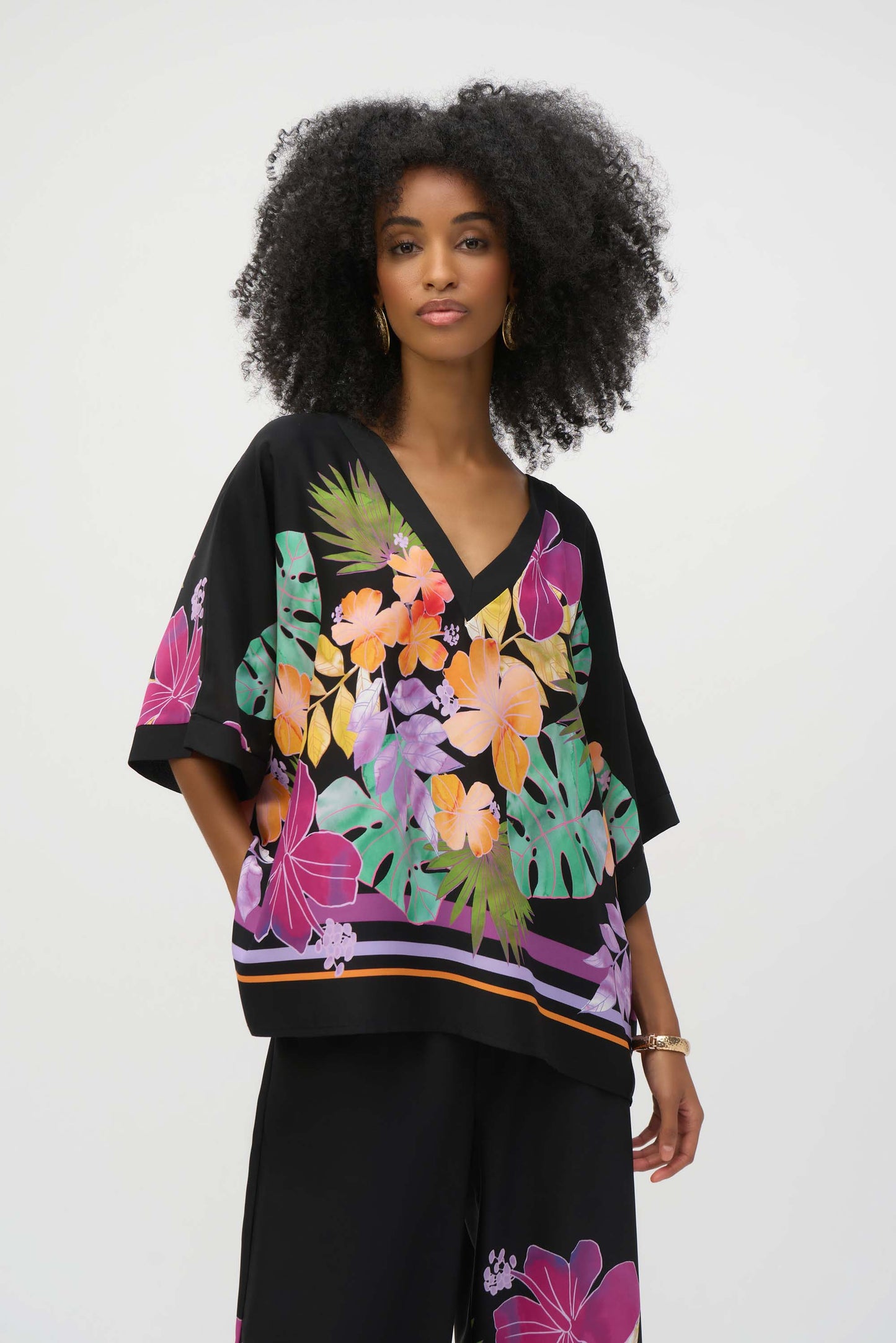 Floral Print Boxy Blouse