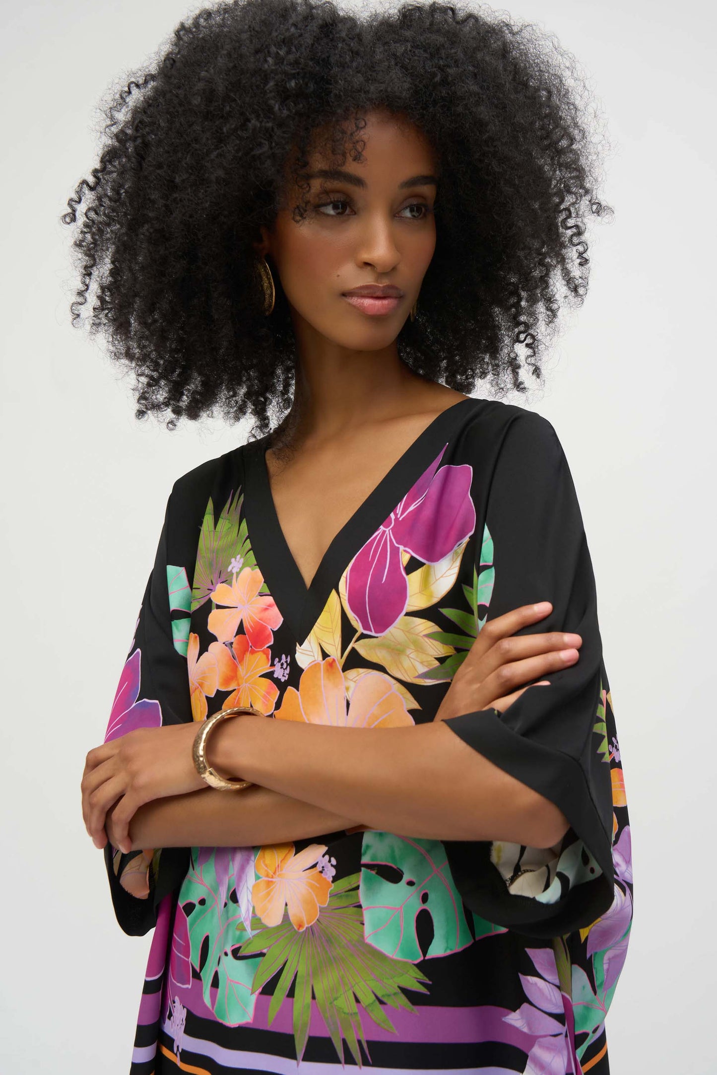 Floral Print Boxy Blouse