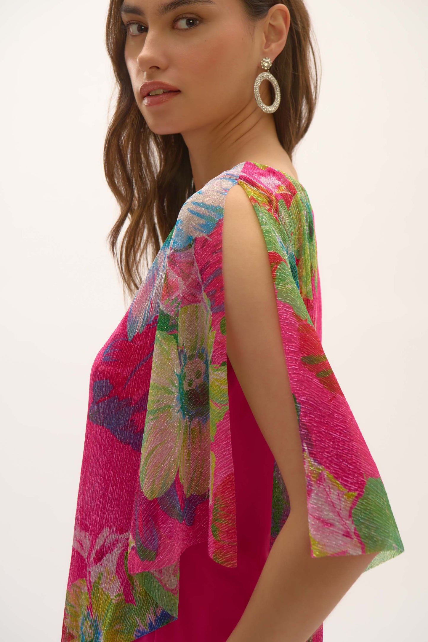 Floral V-Neck Pullover