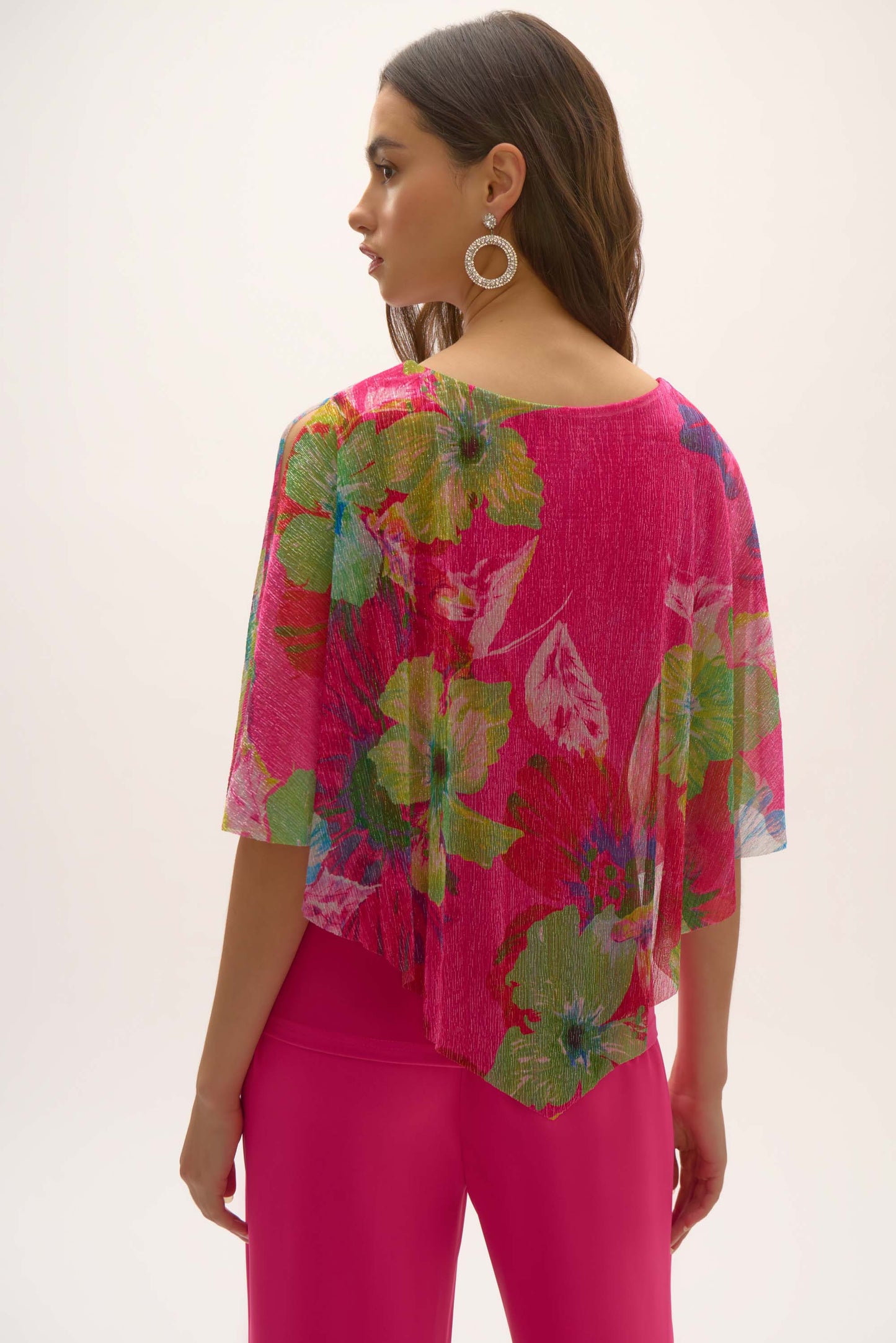 Floral V-Neck Pullover