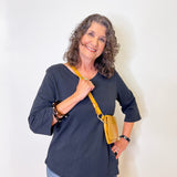 PERUVIAN COTTON ELBOW SLEEVE TEE