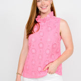 3-D Flowers Top