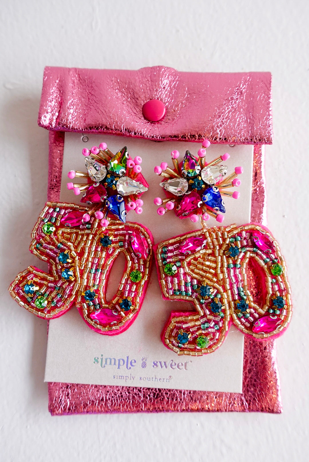 BIRTHDAY AGE BEADED EARRINGS