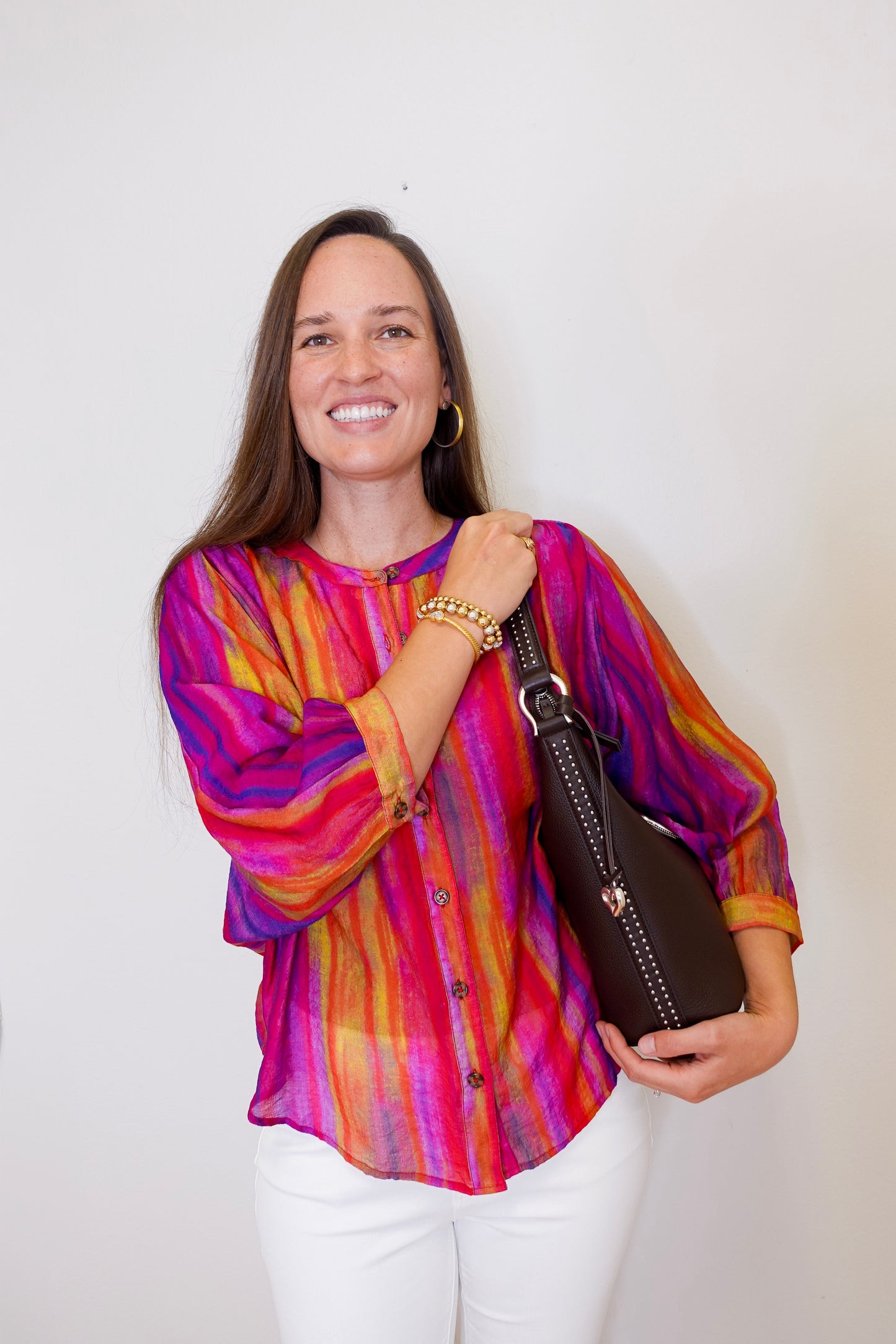 Flowy Dolman Sleeve Blouse