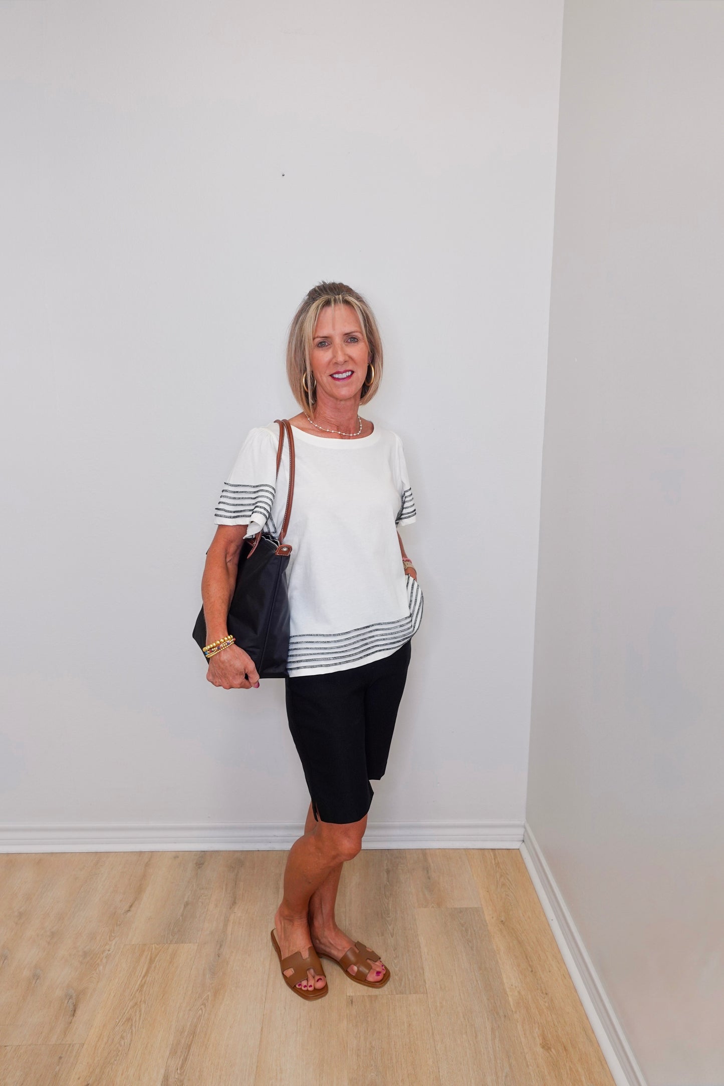 Boatneck Top W/ Contrast