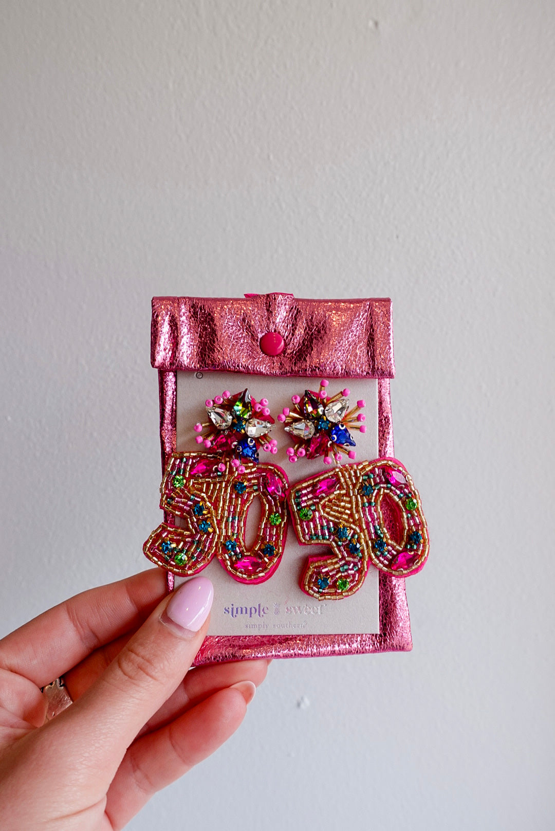 BIRTHDAY AGE BEADED EARRINGS