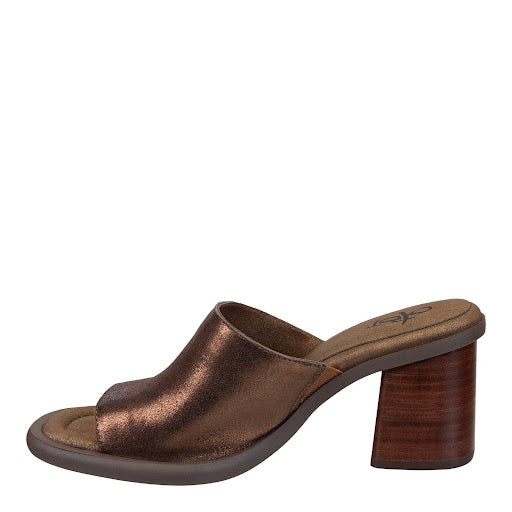 BRAVURA OPEN TOE LEATHER MULE