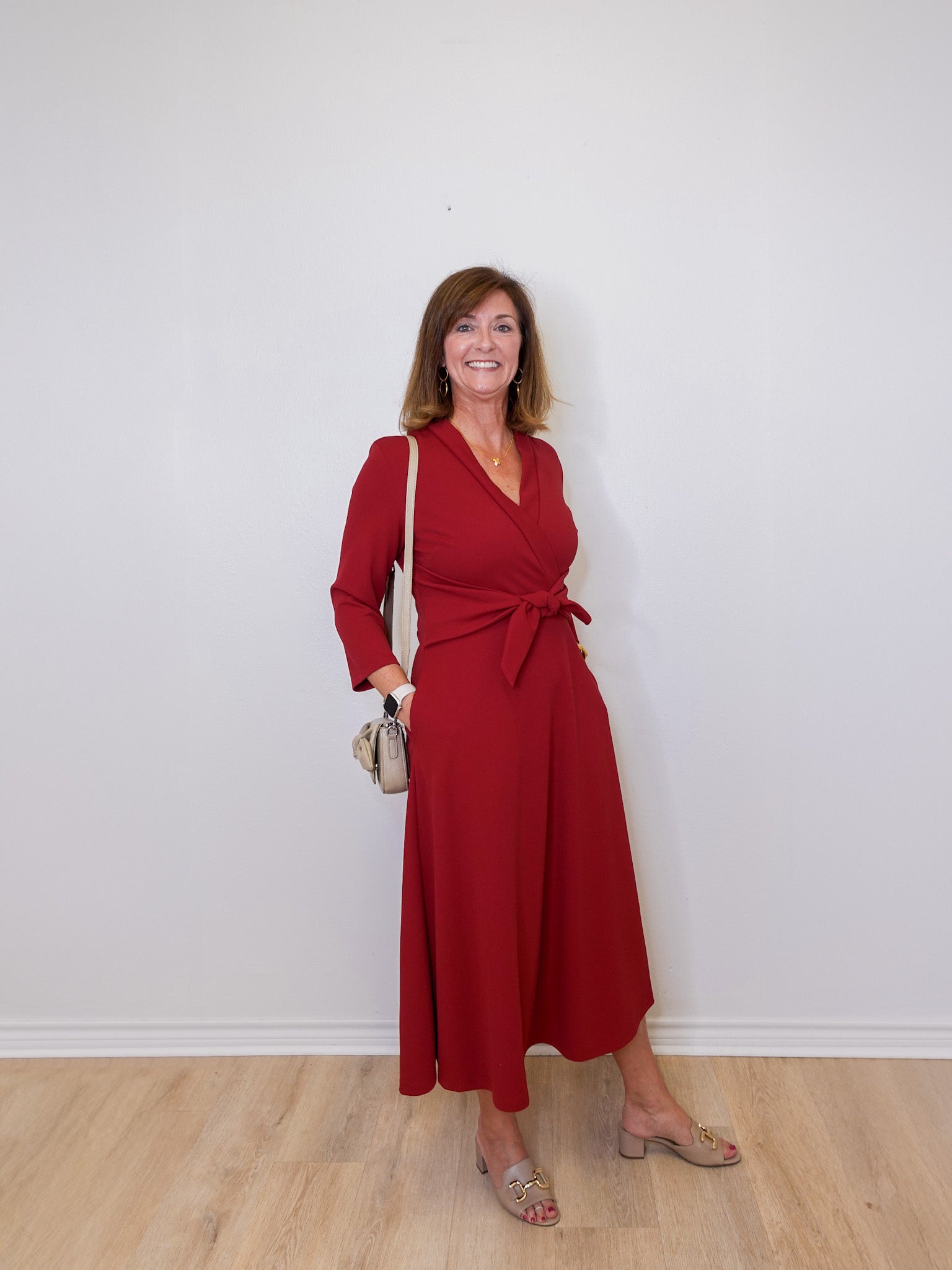 Scuba Crepe Fit & Flare Dress TresChicTexas Scuba Crepe Fit & Flare Dress TresChicTexas