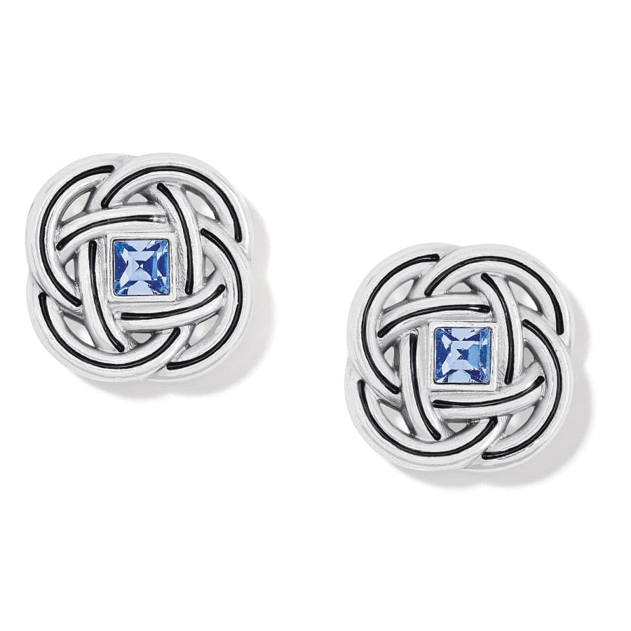 INTERLOK SHINE BLUE EARRINGS