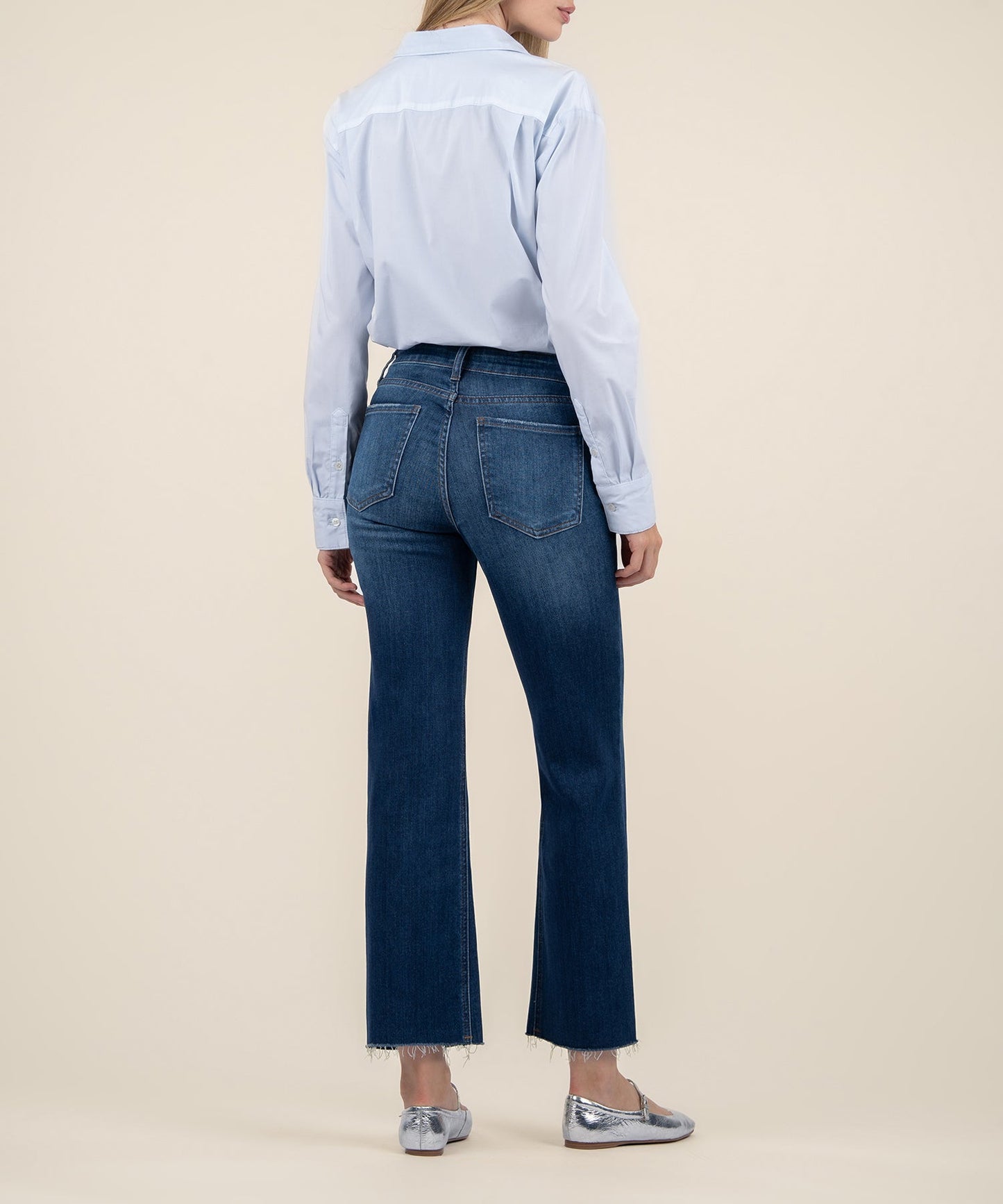 Kelsey High Rise Fab Ab Ankle Flare Jean
