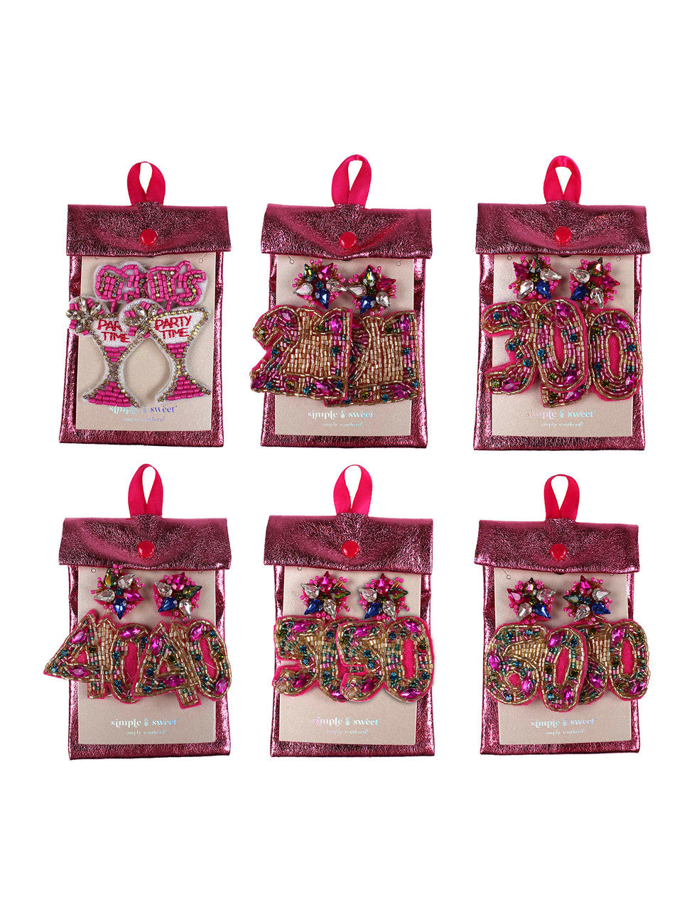 BIRTHDAY AGE BEADED EARRINGS