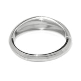 Silver bracelet on a white background