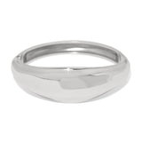 Silver bracelet on a white background