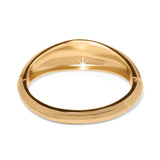 Gold bracelet on a white background