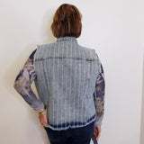 Denim Vest With Hotfix Details