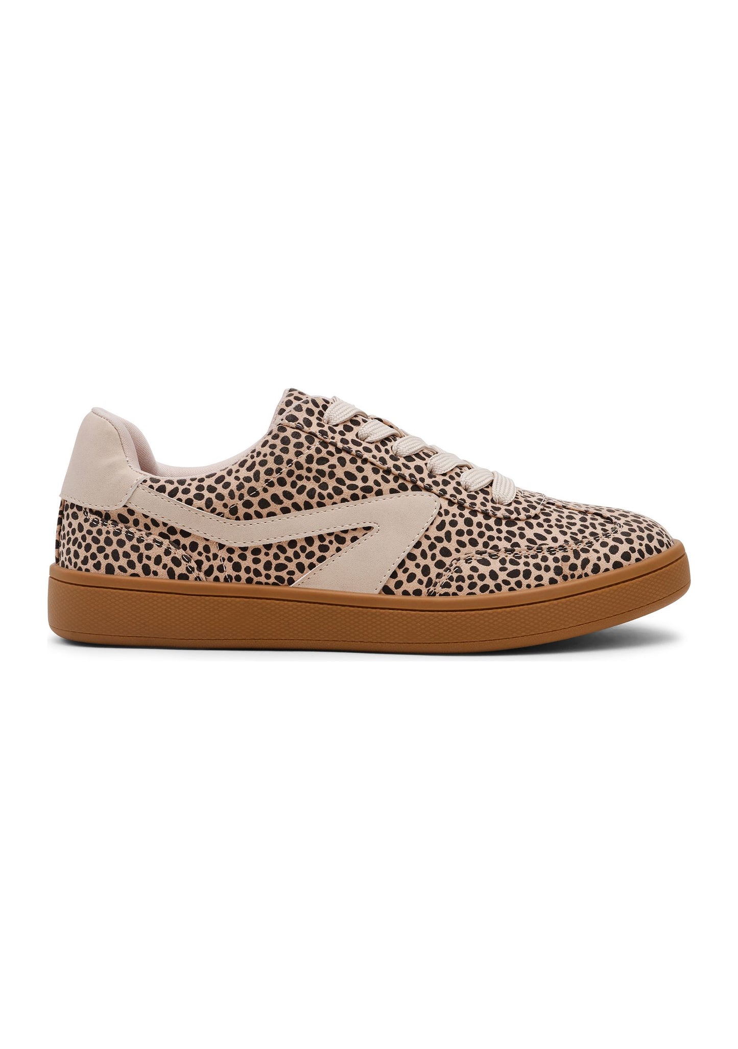 Leopard shoe against a white background