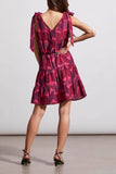 TIERED SHORT DRESS W/ BOW DETAIL