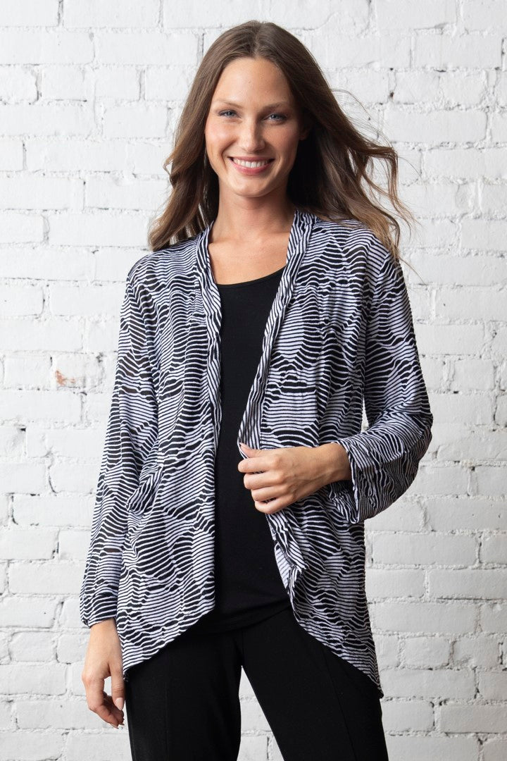 IVY LEAGUE OVERLAY CARDIGAN