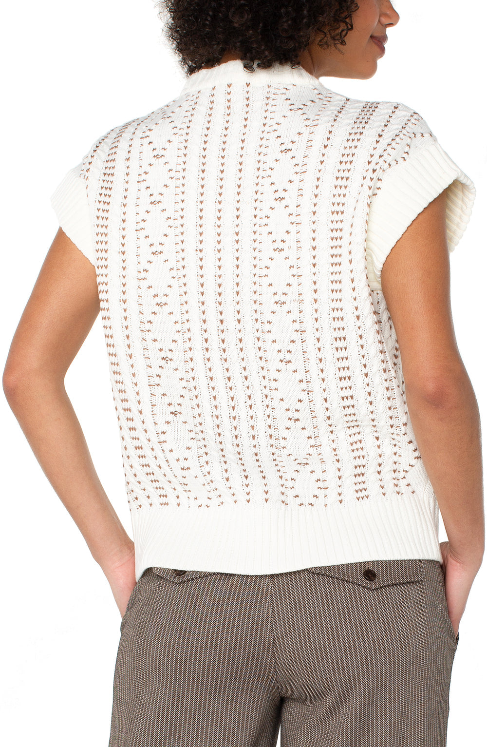 Cap Sleeve Dolman 1/2 Zip Sweater