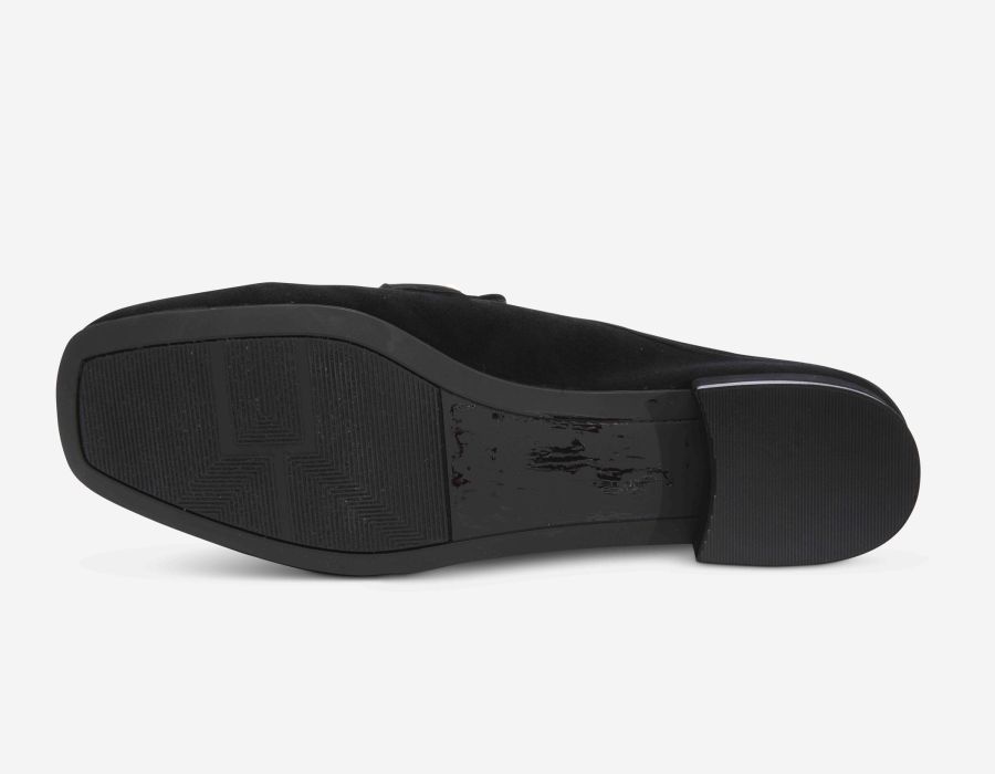 Black shoe sole on a white background