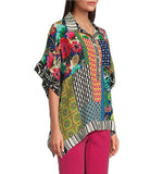 Loose Button Up Patch Tunic