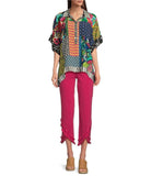 Loose Button Up Patch Tunic