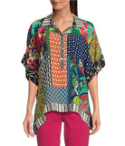 Loose Button Up Patch Tunic