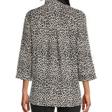 Printed Button Front Camp Shirt