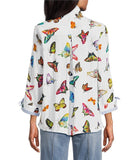 BUTTERFLY PRINT BUTTON FRONT