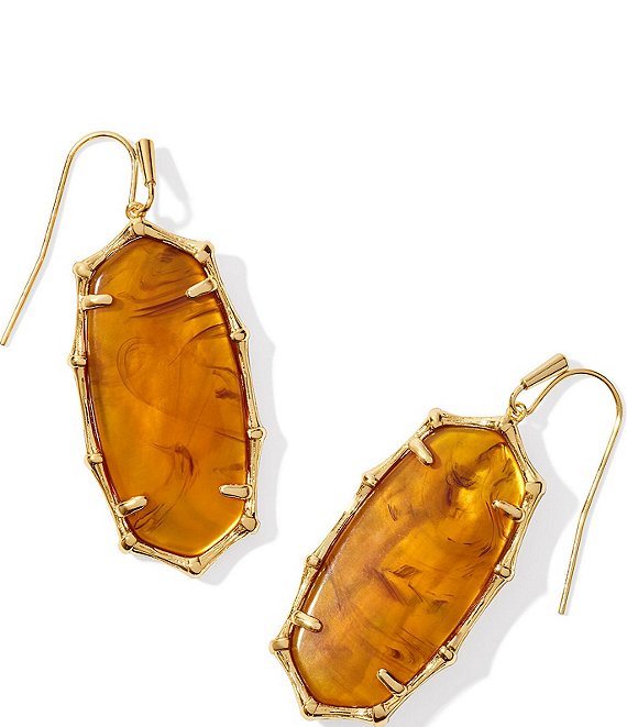 ELLE BAMBOO FRAME DROP EARRINGS