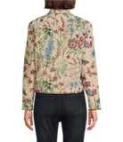 MIX JACQUARD BUTTON JACKET