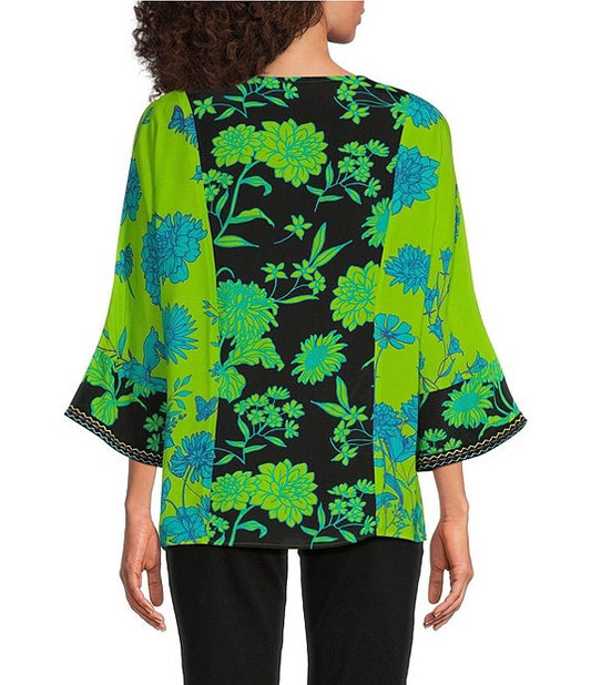 V-nck Tassel Tie Tunic
