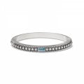 PRETTY TOUGH GEM AQUA HINGED BANGLE